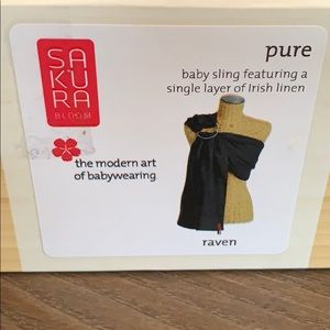 Sakura Bloom Ring Sling Pure Linen